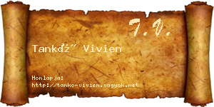 Tankó Vivien névjegykártya